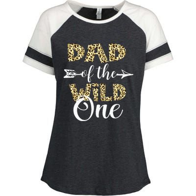 Dad Of The Wild One Zoo Themed 1st Birthday Party Enza Ladies Jersey Colorblock Tee