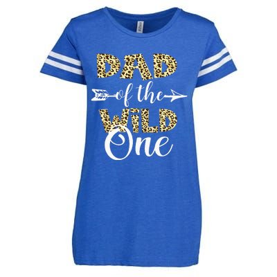 Dad Of The Wild One Zoo Themed 1st Birthday Party Enza Ladies Jersey Football T-Shirt