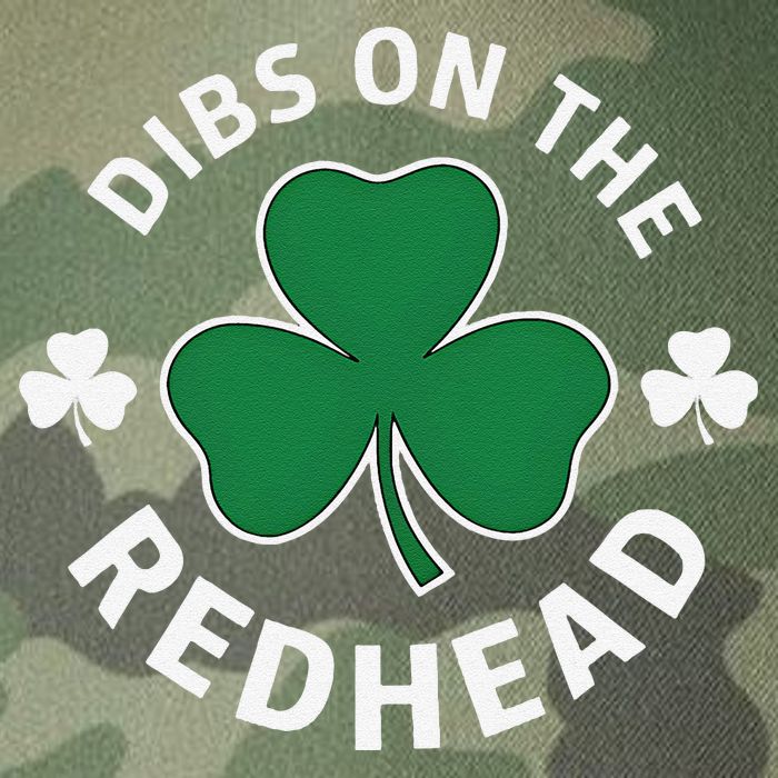 Dibs On The Redhead Shamrock St Patricks Day Legacy Tie Dye Trucker Hat