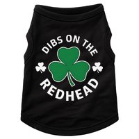 Dibs On The Redhead Shamrock St Patricks Day Doggie Tank