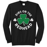 Dibs On The Redhead Shamrock St Patricks Day Sweatshirt