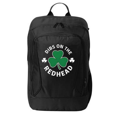 Dibs On The Redhead Shamrock St Patricks Day City Backpack