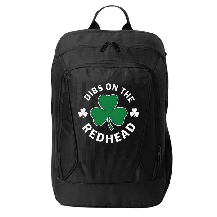 Dibs On The Redhead Shamrock St Patricks Day City Backpack