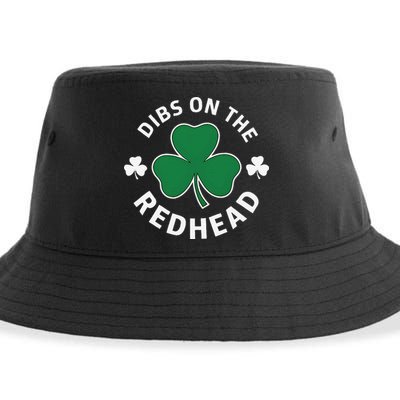 Dibs On The Redhead Shamrock St Patricks Day Sustainable Bucket Hat