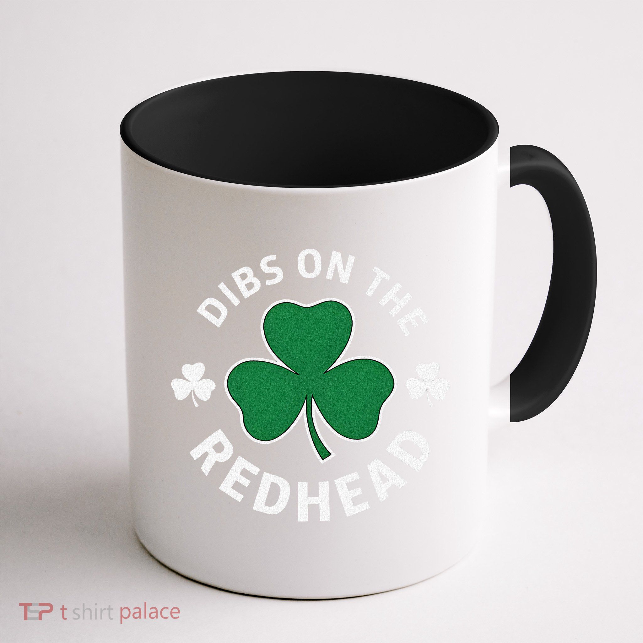 Dibs On The Redhead Shamrock St Patricks Day Mug