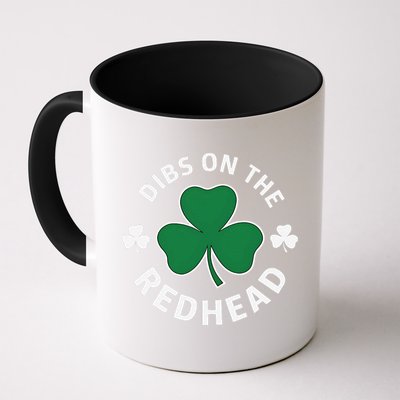 Dibs On The Redhead Shamrock St Patricks Day Mug