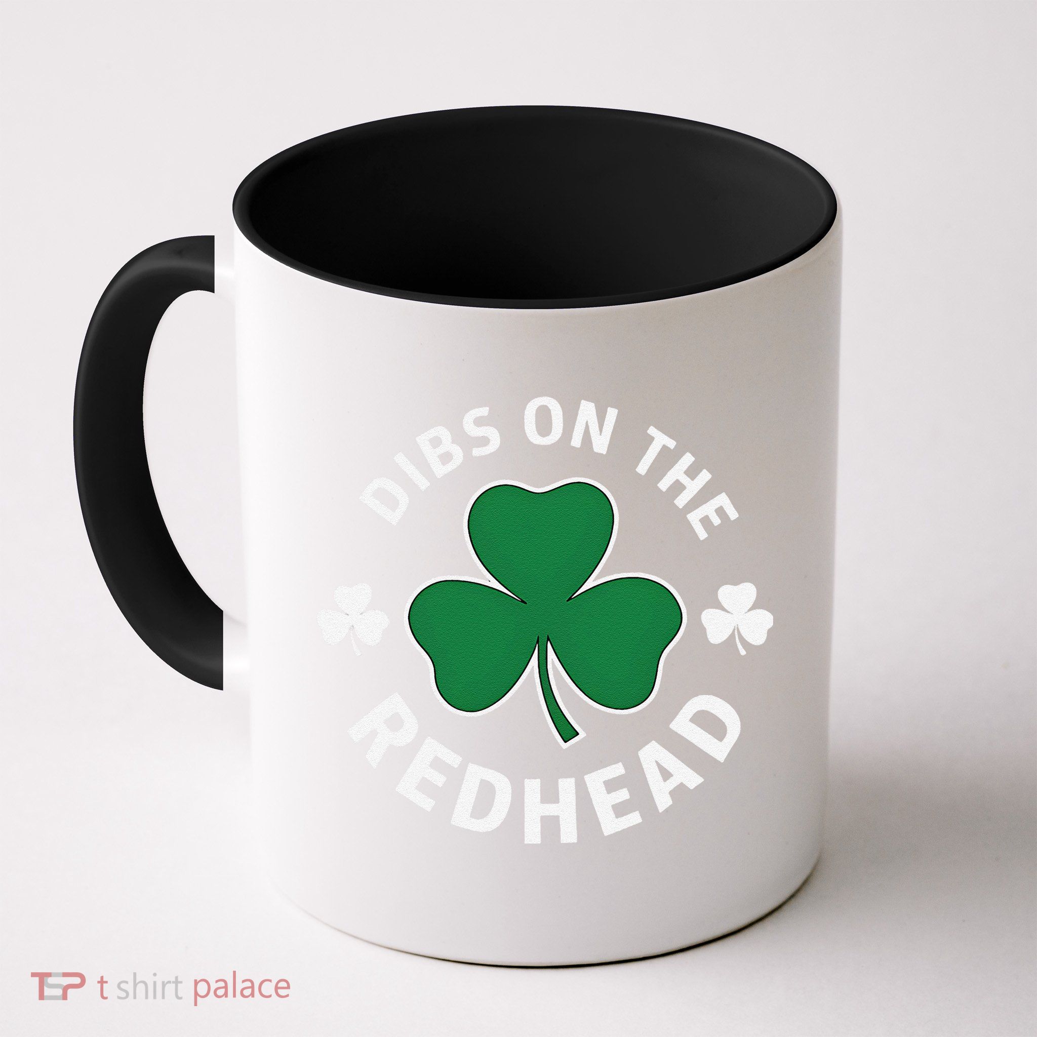 Dibs On The Redhead Shamrock St Patricks Day Mug