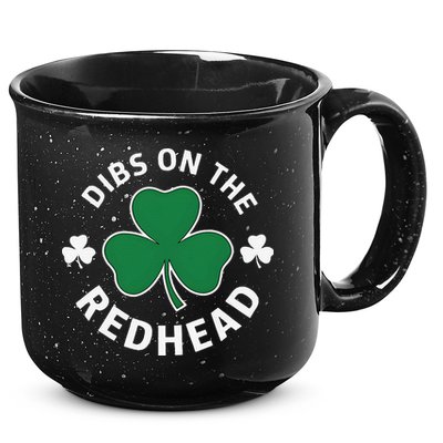 Dibs On The Redhead Shamrock St Patricks Day 15oz Campfire Ceramic Mug