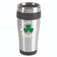 Dibs On The Redhead Shamrock St Patricks Day 16oz Travel Tumbler
