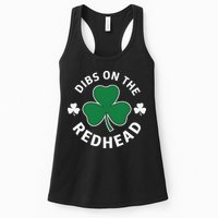 Dibs On The Redhead Shamrock St Patricks Day Womens Tank Top
