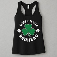 Dibs On The Redhead Shamrock St Patricks Day Womens Tank Top