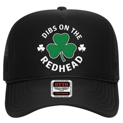 Dibs On The Redhead Shamrock St Patricks Day Trucker Hat