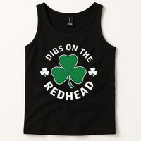 Dibs On The Redhead Shamrock St Patricks Day Tank Top