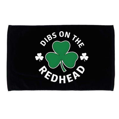 Dibs On The Redhead Shamrock St Patricks Day Microfiber Hand Towel