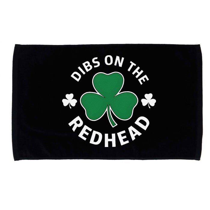 Dibs On The Redhead Shamrock St Patricks Day Microfiber Hand Towel