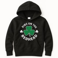 Dibs On The Redhead Shamrock St Patricks Day Kids Hoodie