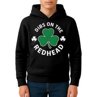 Dibs On The Redhead Shamrock St Patricks Day Kids Hoodie