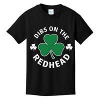 Dibs On The Redhead Shamrock St Patricks Day Kids T-Shirt
