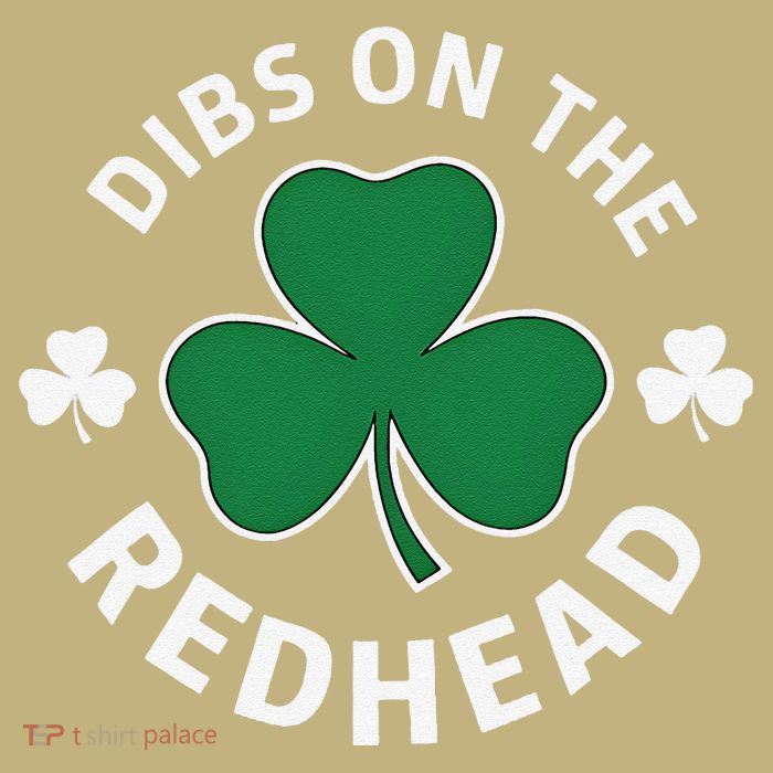 Dibs On The Redhead Shamrock St Patricks Day Performance Shirt