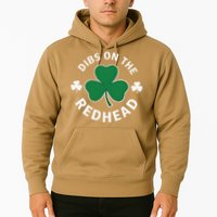 Dibs On The Redhead Shamrock St Patricks Day Hoodie