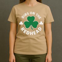 Dibs On The Redhead Shamrock St Patricks Day T-Shirt