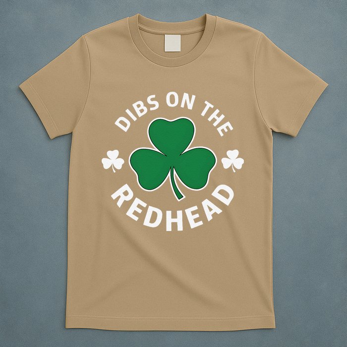 Dibs On The Redhead Shamrock St Patricks Day T-Shirt