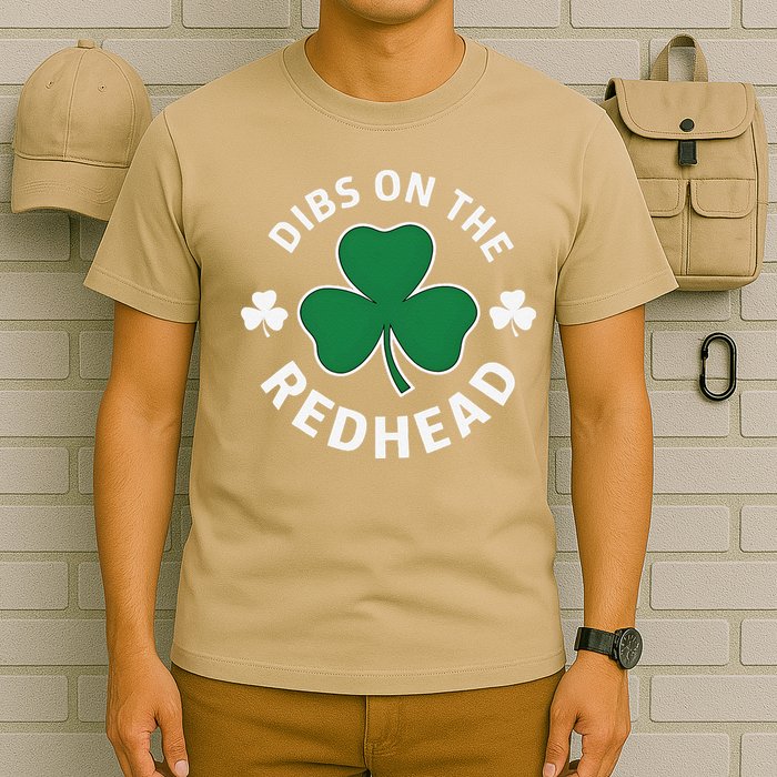 Dibs On The Redhead Shamrock St Patricks Day T-Shirt