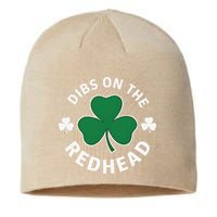 Dibs On The Redhead Shamrock St Patricks Day Sustainable Beanie