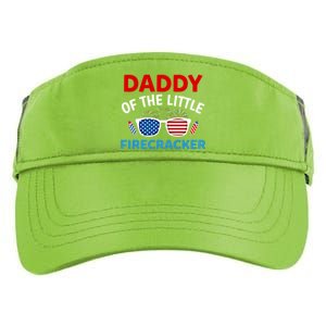 Daddy Of The Little Firecracker 4th Of July Birthday Funny Gift Cute Gift Adult Drive Performance Visor