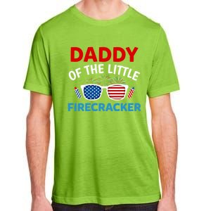 Daddy Of The Little Firecracker 4th Of July Birthday Funny Gift Cute Gift Adult ChromaSoft Performance T-Shirt