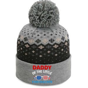 Daddy Of The Little Firecracker 4th Of July Birthday Funny Gift Cute Gift The Baniff Cuffed Pom Beanie