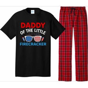 Daddy Of The Little Firecracker 4th Of July Birthday Funny Gift Cute Gift Pajama Set