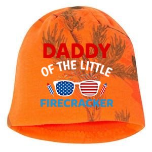 Daddy Of The Little Firecracker 4th Of July Birthday Funny Gift Cute Gift Kati - Camo Knit Beanie