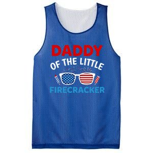 Daddy Of The Little Firecracker 4th Of July Birthday Funny Gift Cute Gift Mesh Reversible Basketball Jersey Tank