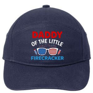 Daddy Of The Little Firecracker 4th Of July Birthday Funny Gift Cute Gift 7-Panel Snapback Hat