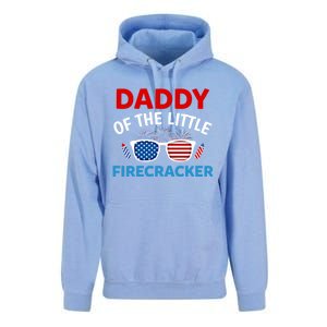 Daddy Of The Little Firecracker 4th Of July Birthday Funny Gift Cute Gift Unisex Surf Hoodie