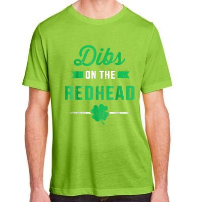 Dibs On The Redhead For St Patricks Day Party Adult ChromaSoft Performance T-Shirt