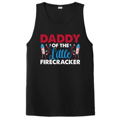 Daddy Of The Little Firecracker 4th Of July Birthday Party Gift PosiCharge Competitor Tank