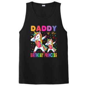 Daddy Of The Birthday Princess Dabbing Unicorn Dad PosiCharge Competitor Tank