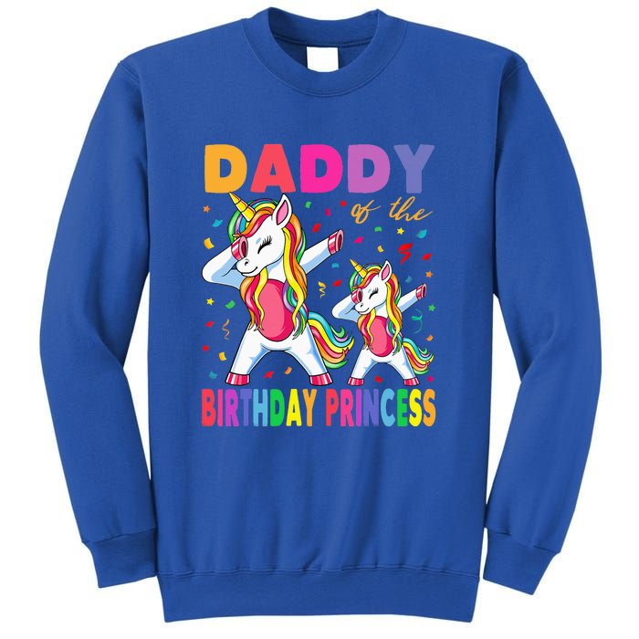 Daddy Of The Birthday Princess Dabbing Unicorn Dad Sweatshirt