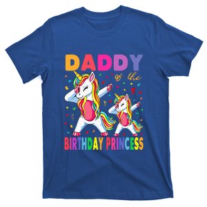 Daddy Of The Birthday Princess Dabbing Unicorn Dad T-Shirt