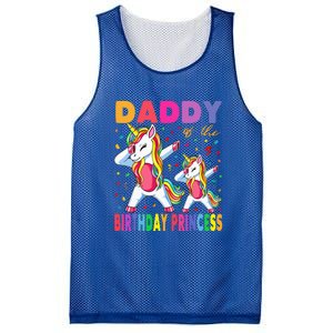 Daddy Of The Birthday Princess Dabbing Unicorn Dad Mesh Reversible Basketball Jersey Tank