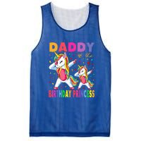 Daddy Of The Birthday Princess Dabbing Unicorn Dad Mesh Reversible Basketball Jersey Tank