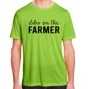 Dibs On The Farmer Funny Farmers Wife Gift Adult ChromaSoft Performance T-Shirt