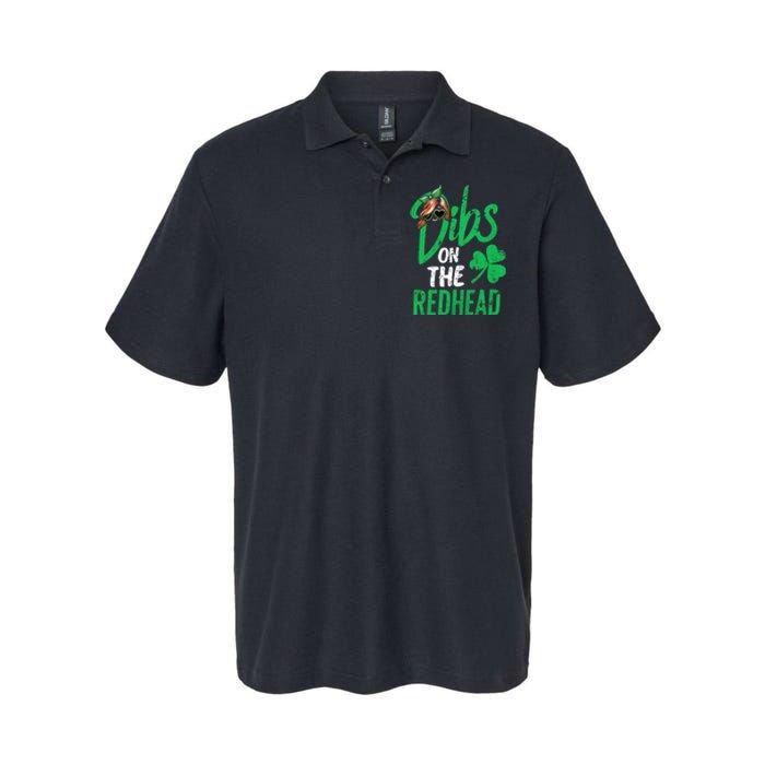 Dibs On The Redhead St Patricks Day Softstyle Adult Sport Polo