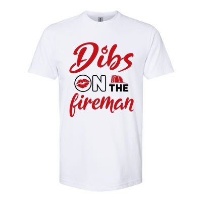 Dibs On The Fireman Fire Wife Girlfriend Firefighter Wife Softstyle CVC T-Shirt