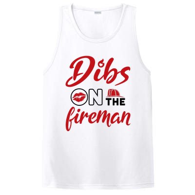 Dibs On The Fireman Fire Wife Girlfriend Firefighter Wife PosiCharge Competitor Tank