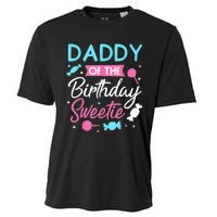 Daddy Of The Birthday Sweetie Candy Lollipop Bday Party Dad Cooling Performance Crew T-Shirt