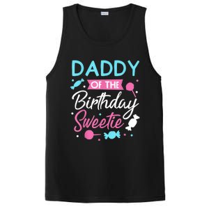 Daddy Of The Birthday Sweetie Candy Lollipop Bday Party Dad PosiCharge Competitor Tank