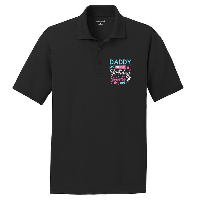 Daddy Of The Birthday Sweetie Candy Lollipop Bday Party Dad PosiCharge RacerMesh Polo